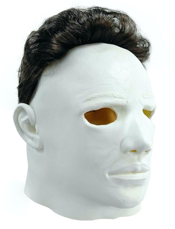 Chapéu Michael Myers Mask Moonlight Panic White Latex - yiweisai